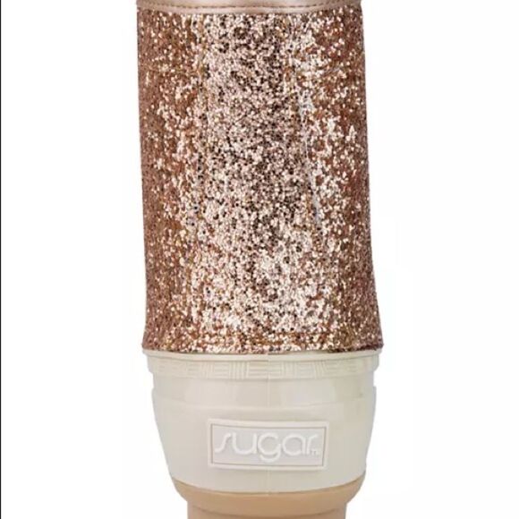 Sugar Boots Women's Size 8 Rose Gold Shearling Lined Duck Boots NIB - Picture 3 of 14